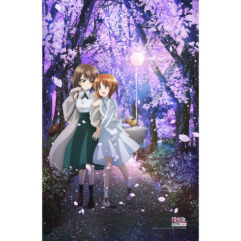 『ガールズ&パンツァー 最終章』描き下ろしタオルケット(西住みほ&西住まほ/桜)
